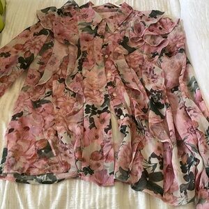 Express floral relaxed portofino shirt